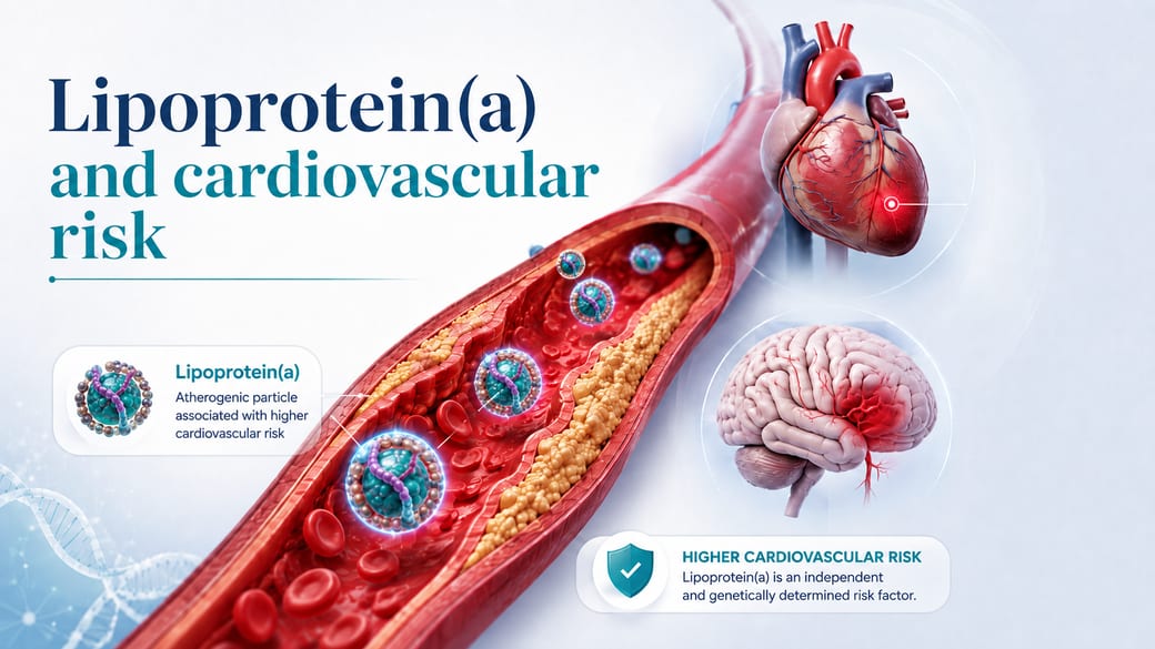 Illustration of lipoprotein(a) and inherited cardiovascular risk